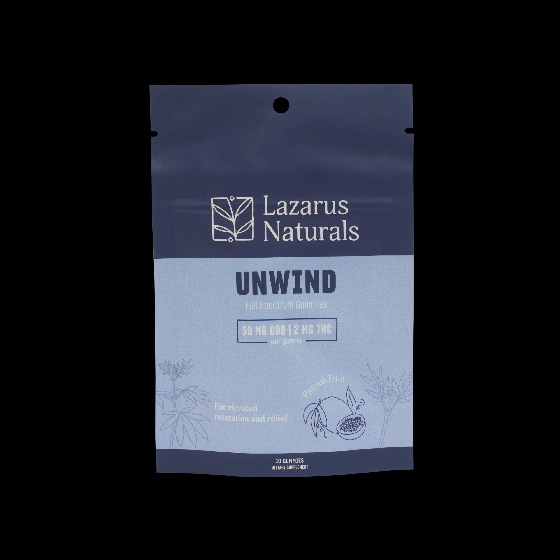 Lazarus Naturals Unwind Gummies / 10 count